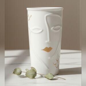 Starbucks White and Gold Mug